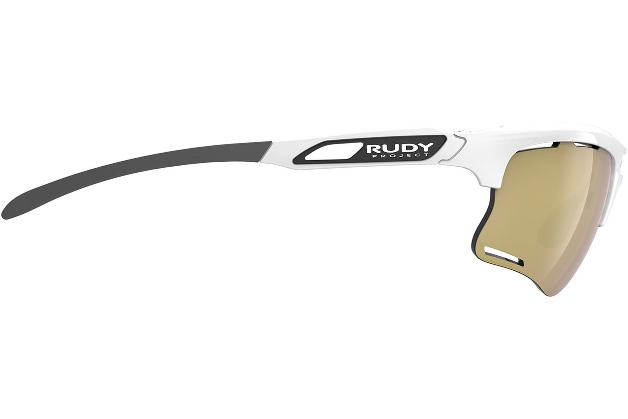 Rudy Project Keyblade White Gloss - Multilaser Gold