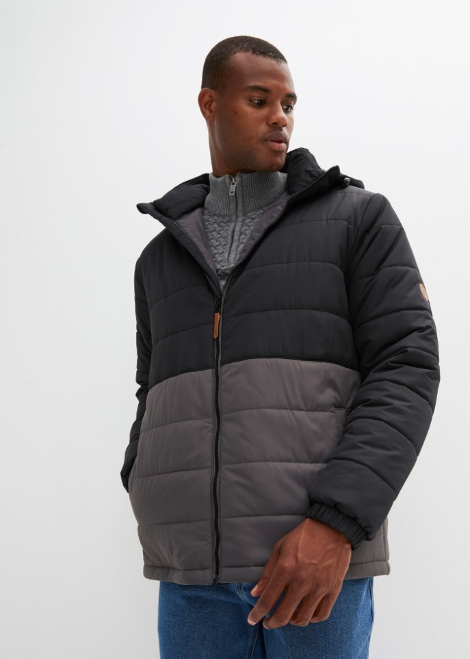 Steppjacke mit Kapuze aus recyceltem Polyester