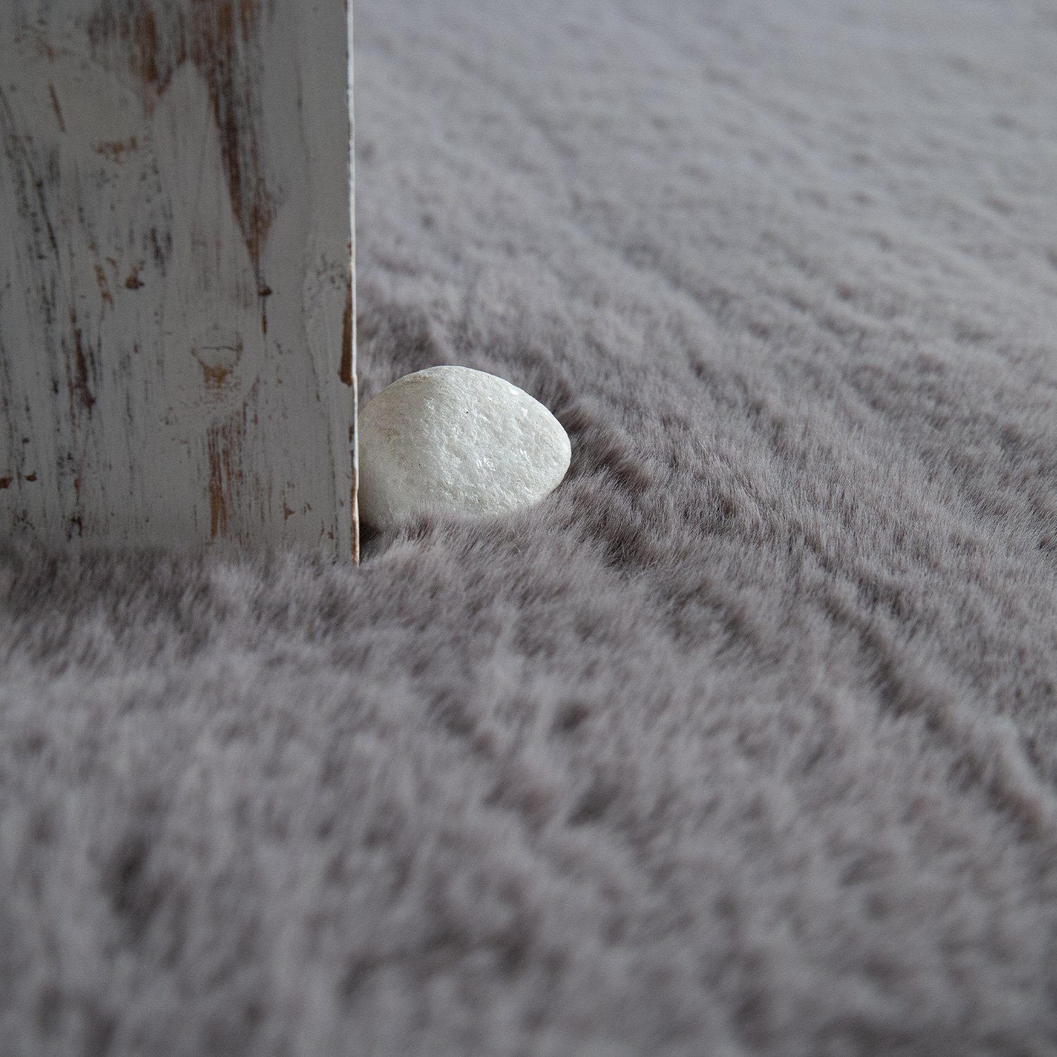 Fellteppich Hochflor Teppich Wohnzimmer Kunstfell Softes Kaninchenfell, TT Home, rechteckig, Höhe: 26 mm