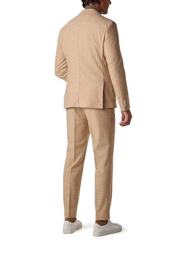 BOSS Black, Anzug Hanry-Genius, Slim Fit, Performance-Flanell halbgefüttert, creme