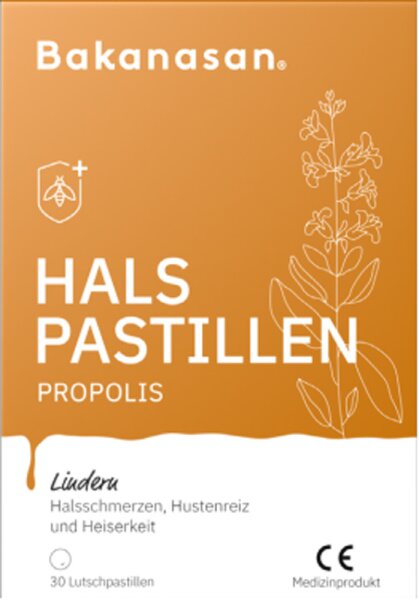 Bakanasan Propolis und Gelée Royale Propolis Halspastillen Nahrungsergänzungsmittel