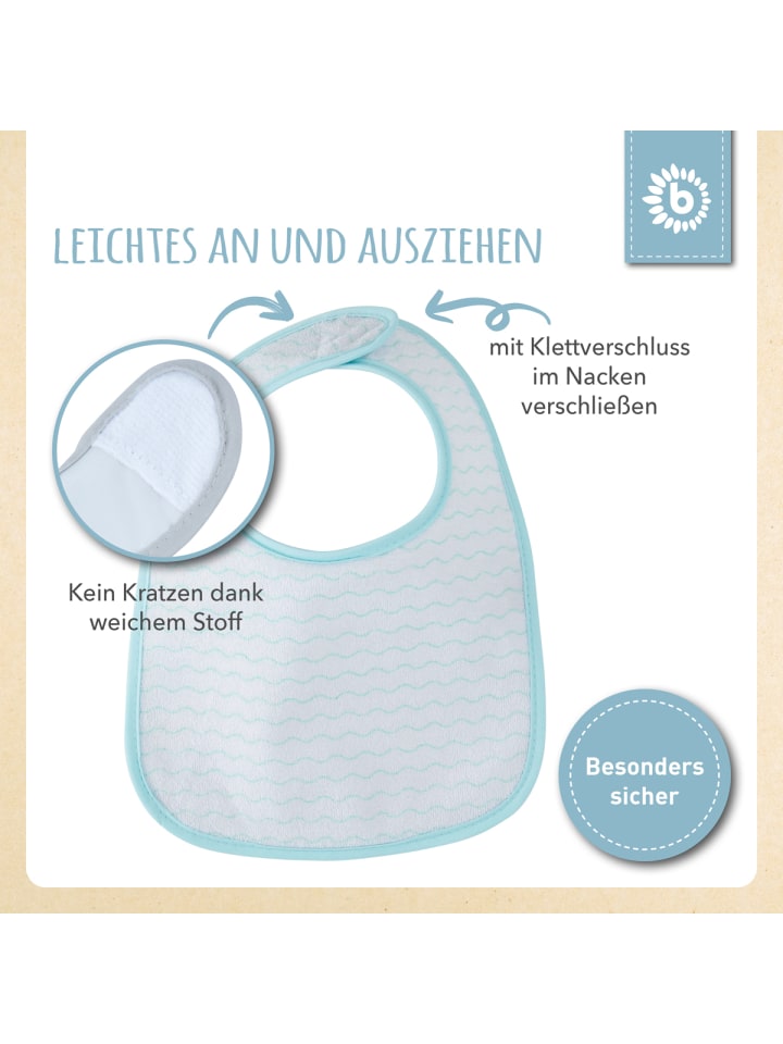Bieco Spielwaren Lätzchen 5er Pack in Türkis günstig kaufen onesize