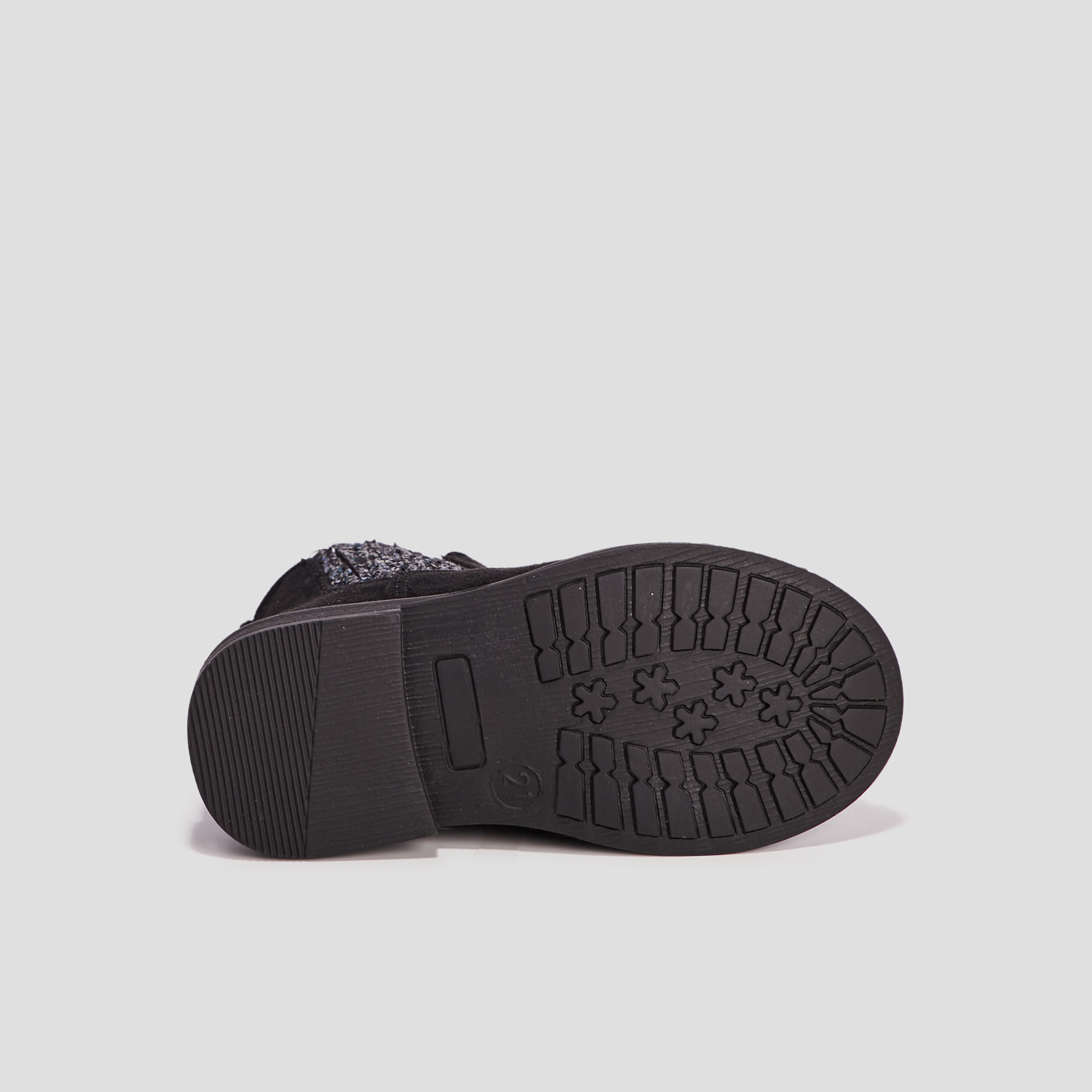 Bottines pailleté chelsea zippées noir bébé fille | La Halle