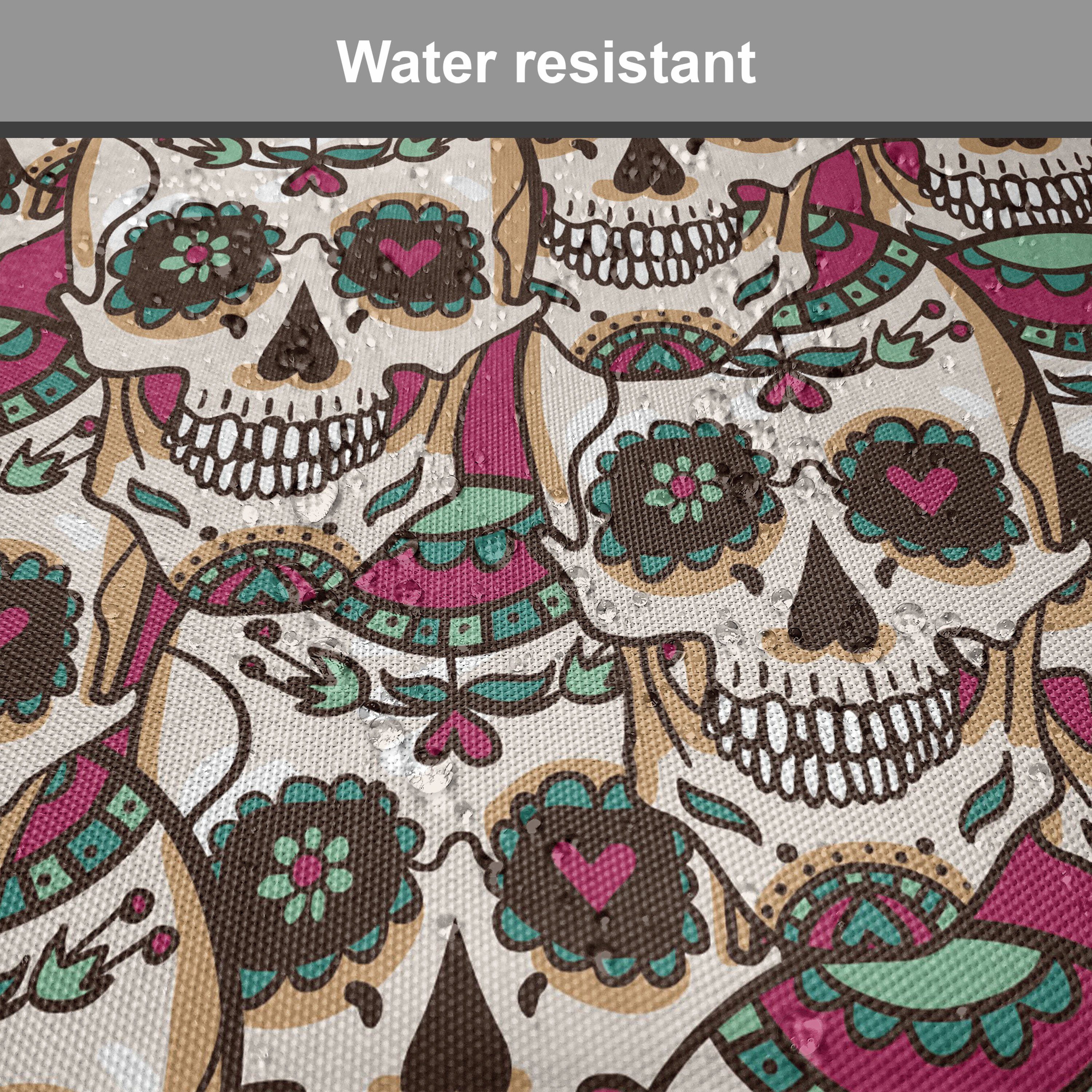 Abakuhaus Stuhlkissen Dekoratives wasserfestes Kissen mit Riemen für Küchensitze, Bunt Paisley-Blumenmuster