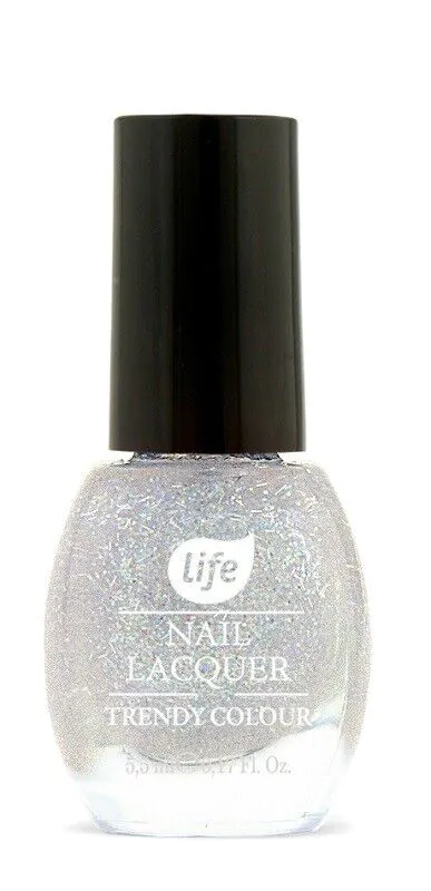 LIFE Trendy Colour Blizgučių Nagų Lakas 5.5g No. 190