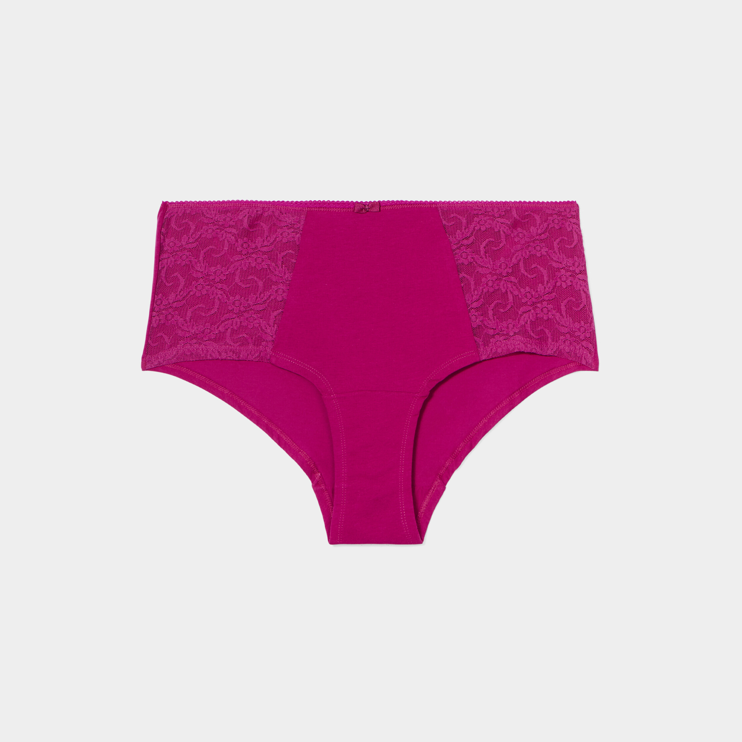 Shorty en coton violet femme grande taille | La Halle