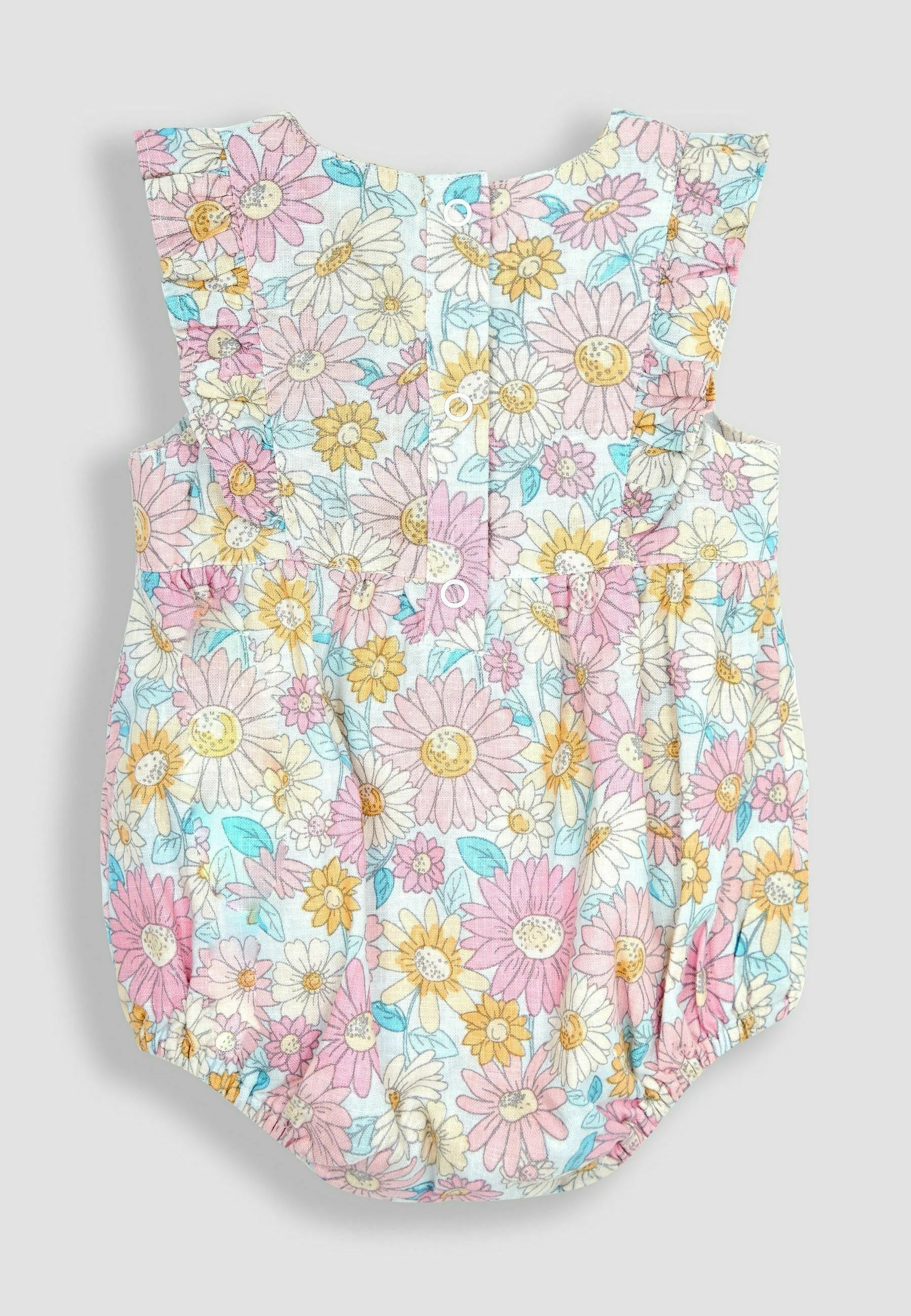 JoJo Maman Bébé SUNFLOWER BUBBLE ROMPER - REGULAR FIT - Mono