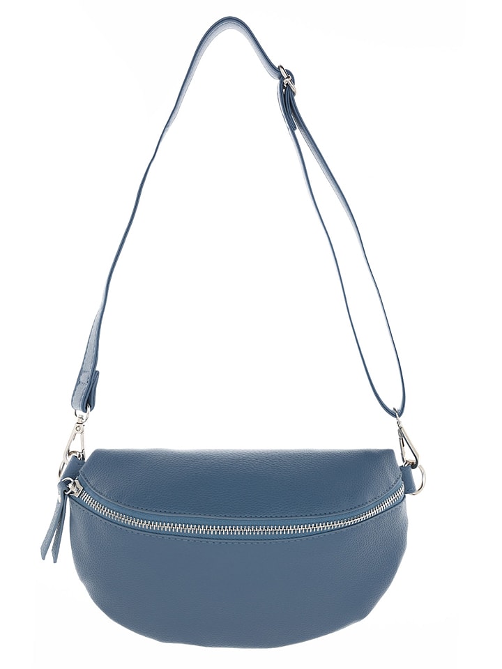 Zwillingsherz Leder-Umhängetasche in Blau - (B)23 x (H)14 x (T)7 cm günstig kaufen onesize