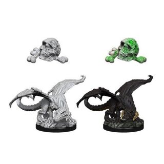 Black Dragon Wyrmling: D&D Nolzurs Marvelous Miniatures