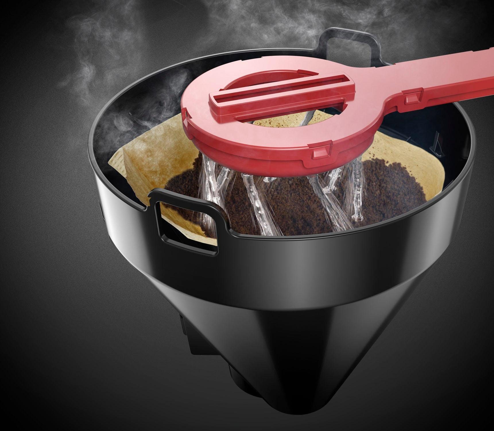 RUSSELL HOBBS Filterkaffeemaschine Adventure 24020-56, 1l Kaffeekanne, Papierfilter 1x4, mit Thermokanne, 1100 Watt, Edelstahl gebürstet