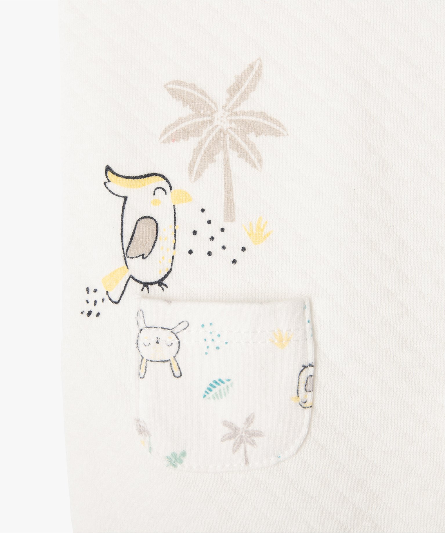 Ensemble bébé 2 pièces : body manches longues + combinais... blanc | GEMO