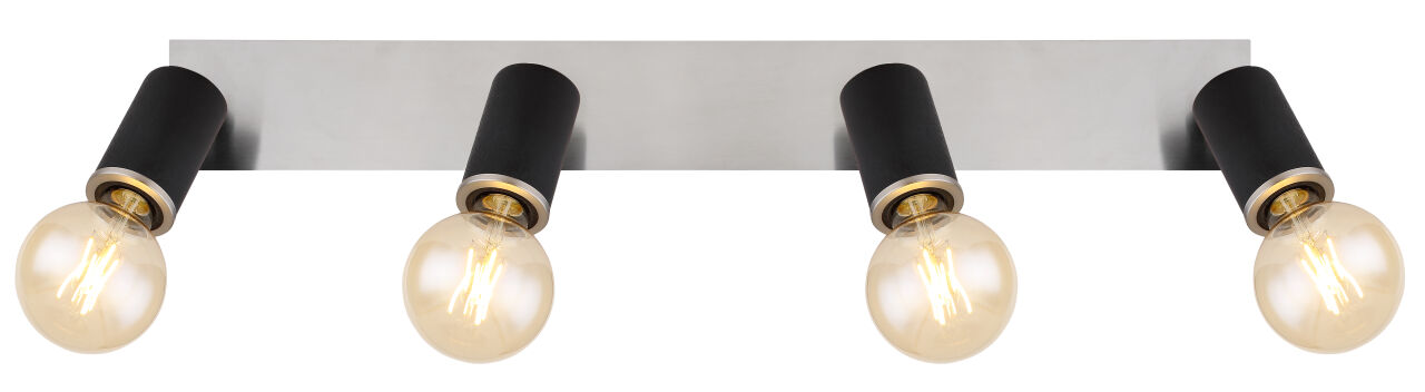 Globo Lighting - JOSEBA - Strahler Metall schwarz matt, 4x E27