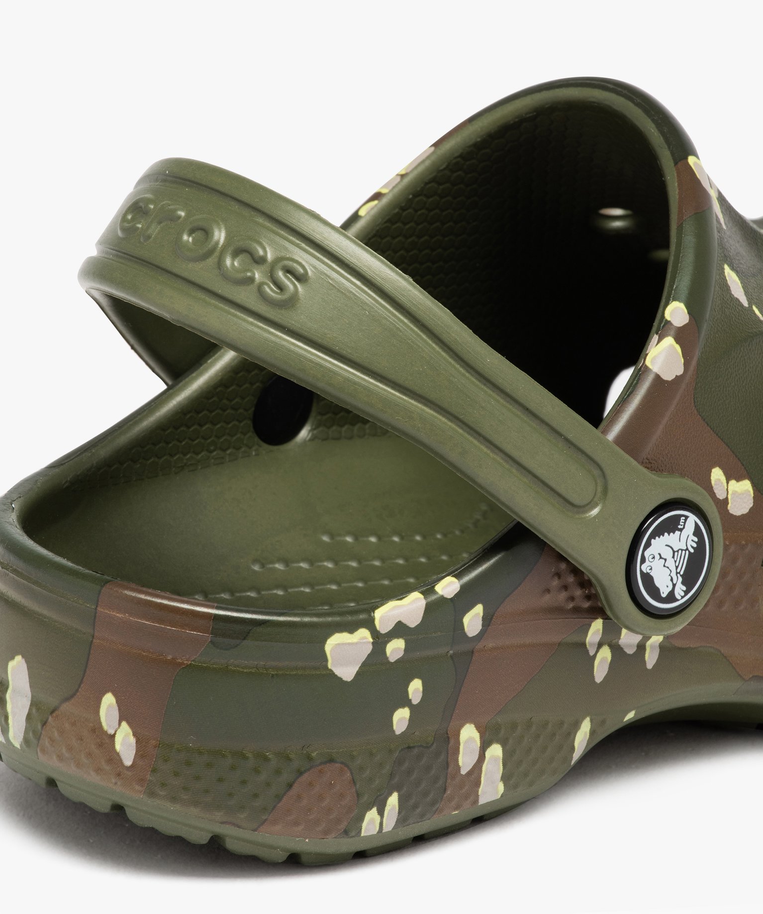 Sabots souples plage Garçon dessus militaire perforé - Crocs kaki | GEMO