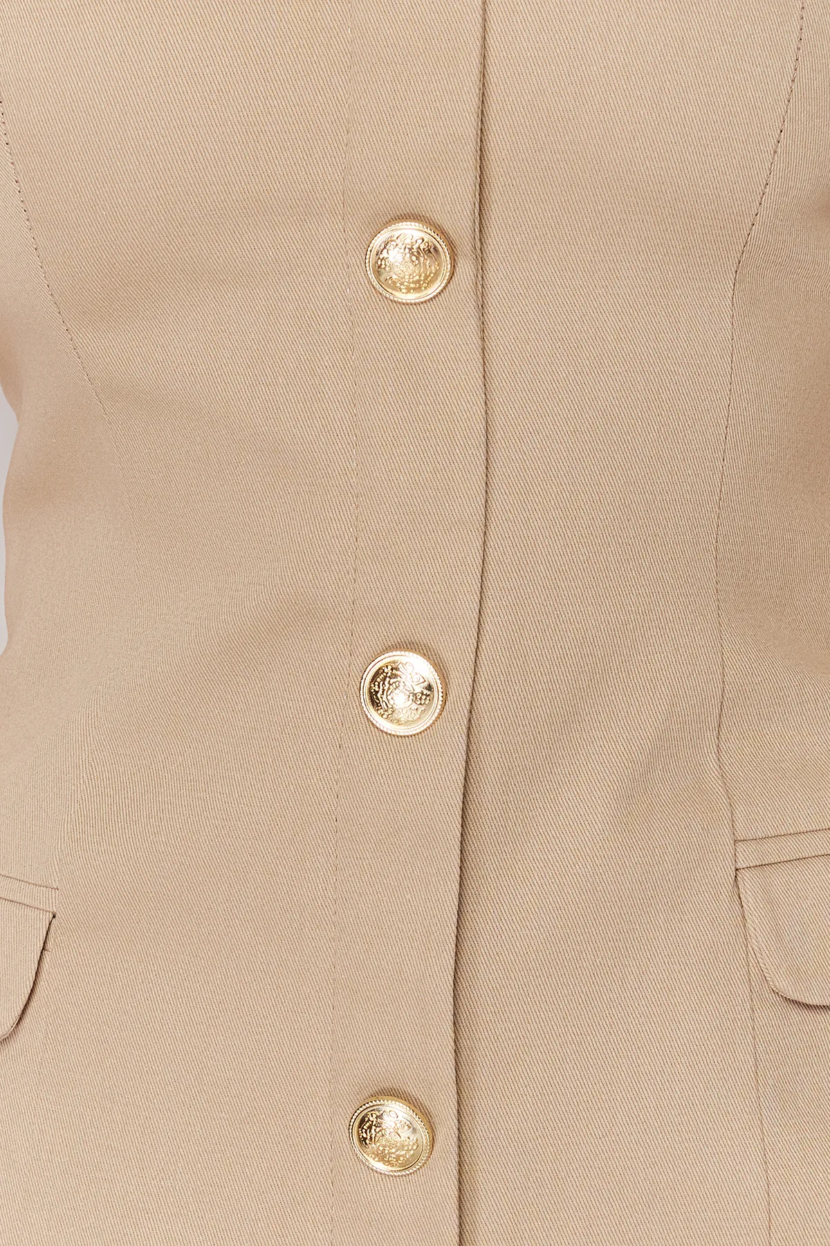 Trendyol Collection  Beige Premium Regular Webweste TWOSS24YE00021