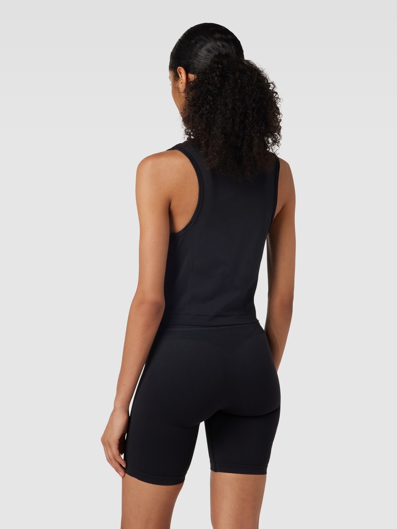 Tanktop mit Logo-Detail Modell 'Train' in schwarz
