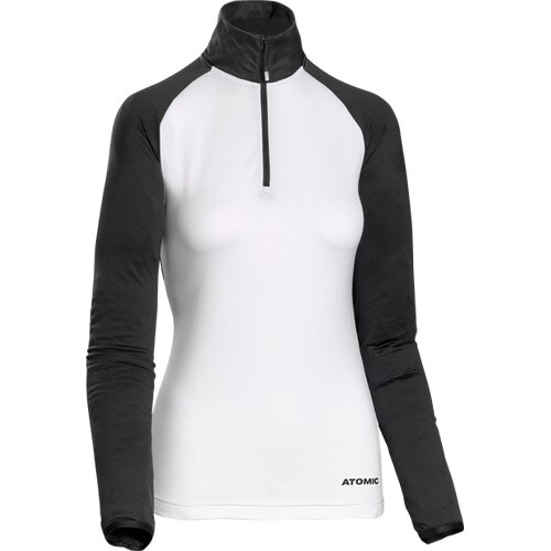 DAMEN WESTE SNOWCLOUD FLEECE ZIP-NECK BLACK/WHITE