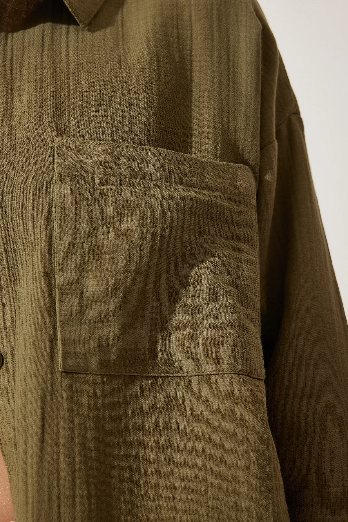 Happiness İstanbul  Hemd - Khaki - Oversized