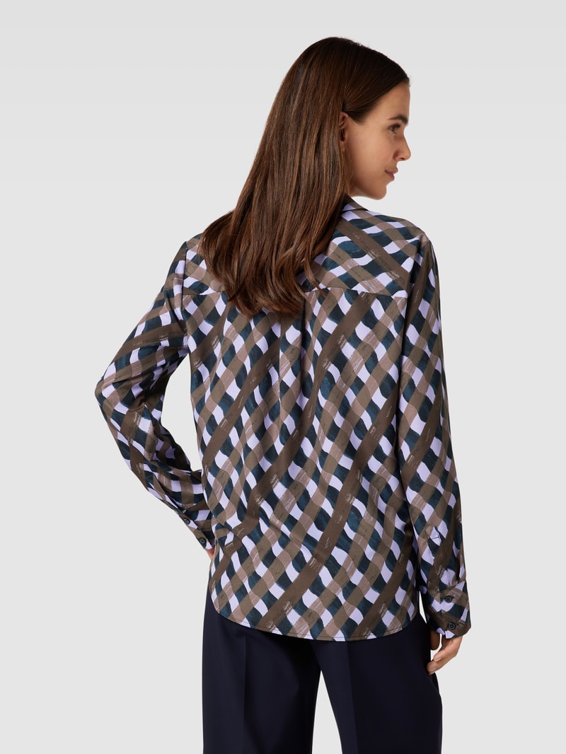 Bluse mit Allover-Muster Modell 'Falkine' in flieder