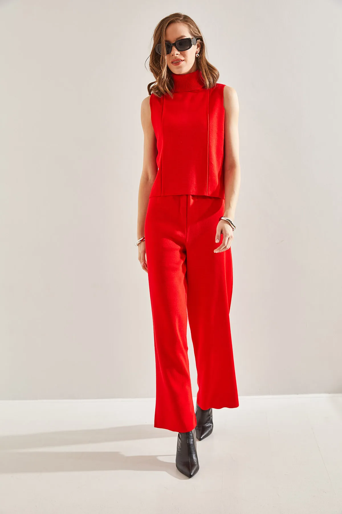 Bianco Lucci  Zweiteiler - Rot - Regular Fit