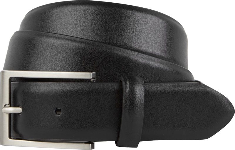 Gürtel aus Leder in schwarz