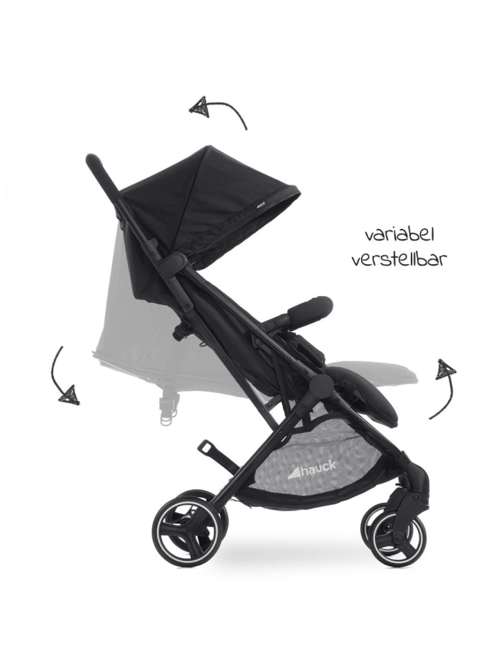 Hauck Zwillingsbuggy Swift X Duo (bis 36 kg) - Black in schwarz günstig kaufen onesize