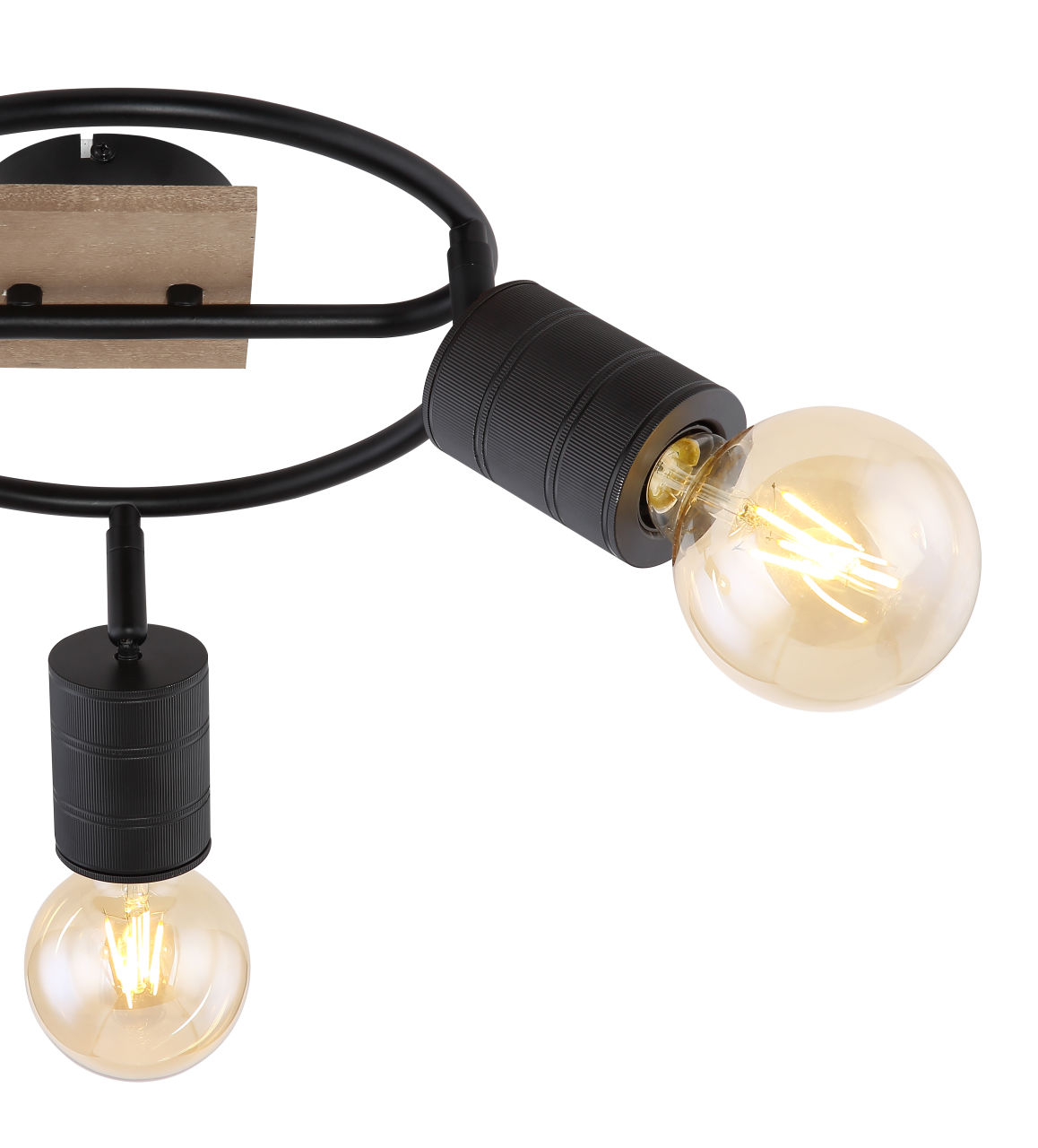 Globo Lighting - JOSELLA - Strahler Holz dunkelbraun, 3x E27