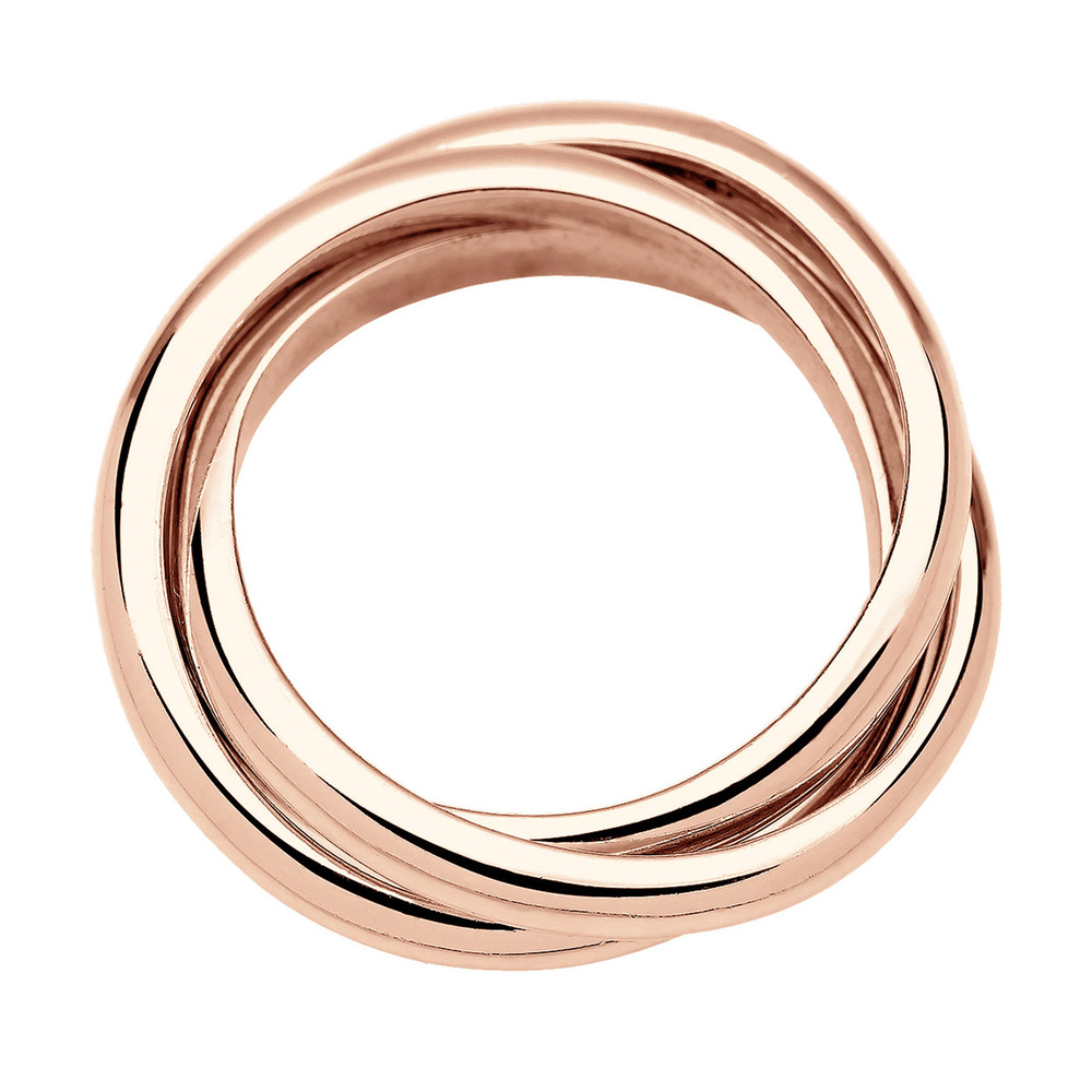 Elli Elli Bague Femmes Trio Enroulement Basique en Argent Sterling 925 Bague