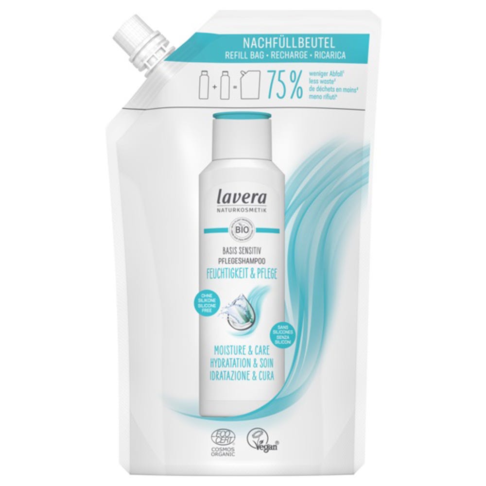 Lavera Basis Sensitiv Pflegeshampoo Nachfüllbeutel 500 ml