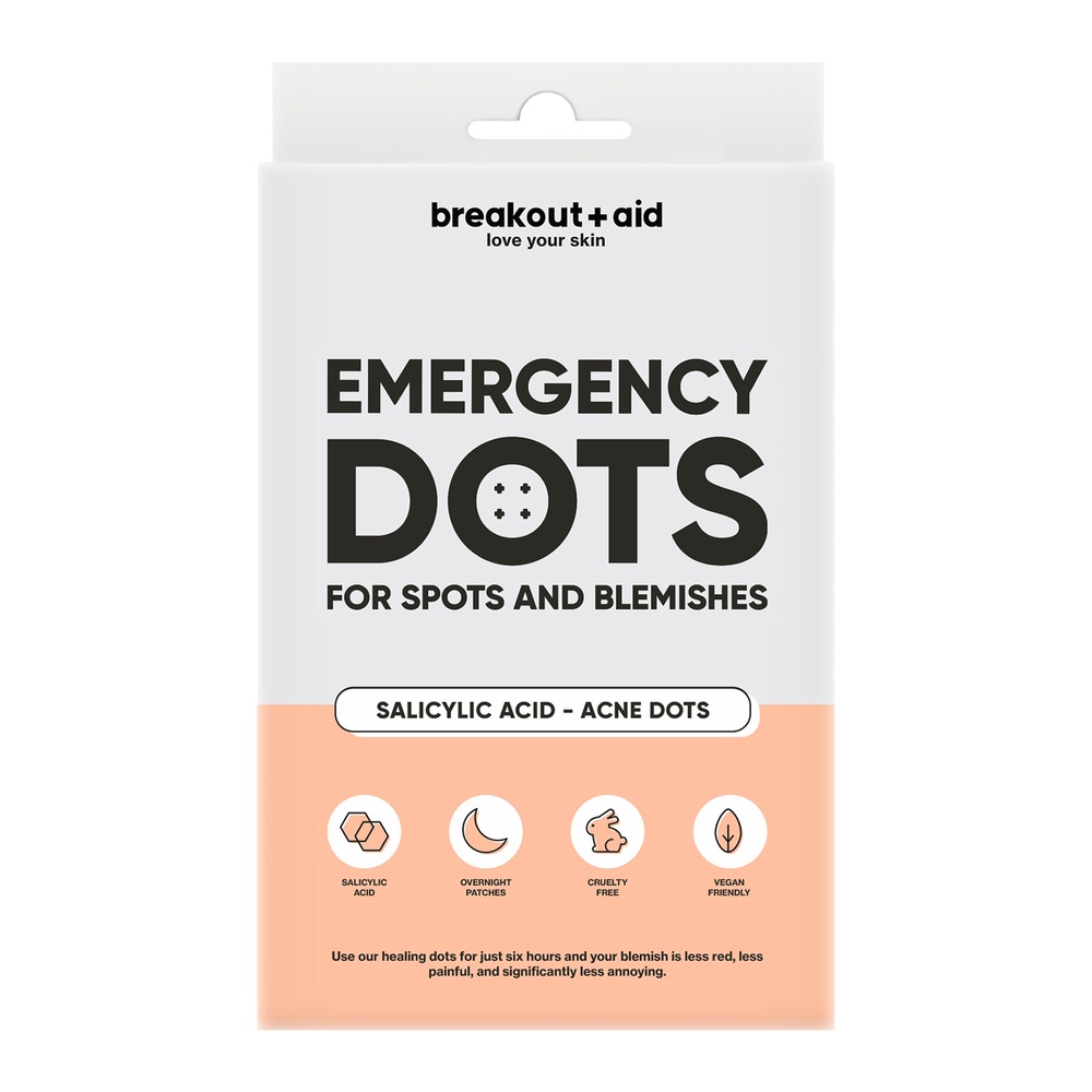 Breakout Aid Emergency dots for spots and blemishes with Salicylic Acid Traintemant de l'acnée