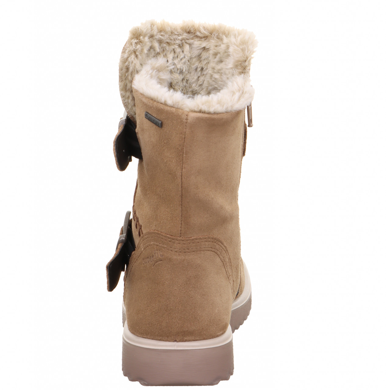 LORA - Braun Stiefel mit Reißverschluss