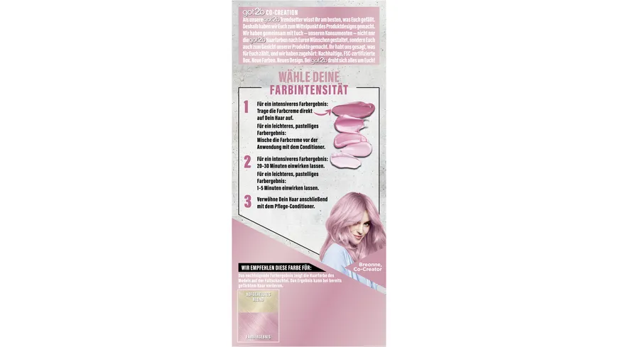 GOT2B Pastell Glossing Haarfarbe 80 ml P123 - rose gold