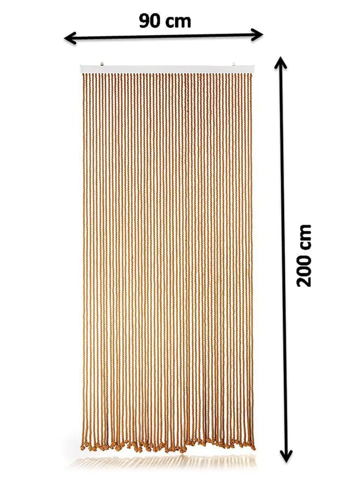 kobolo Vorhang LTBRNCORD54 in Braun günstig kaufen onesize