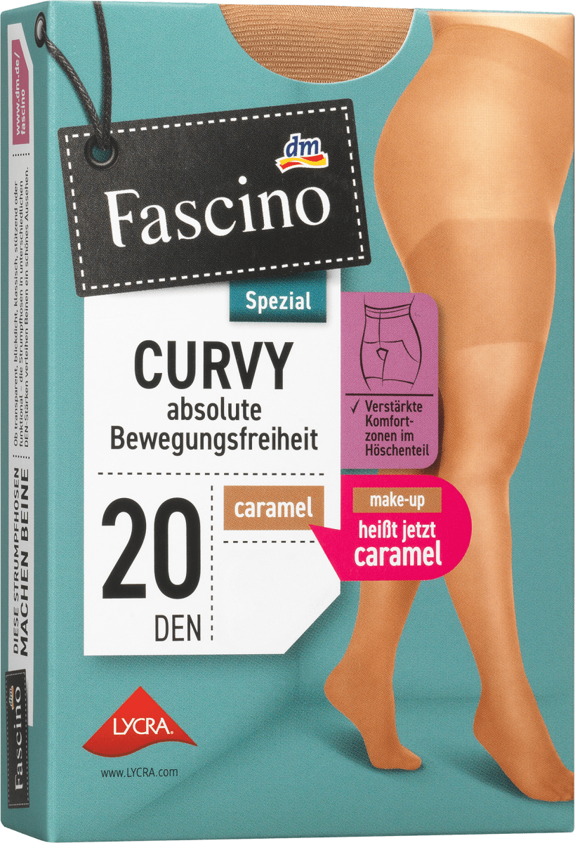 Strumpfhose Curvy caramel Gr. 56/58, 20 DEN, 1 St