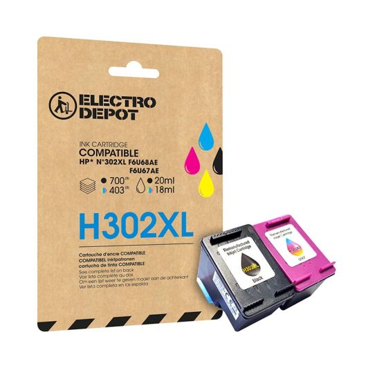 Cartuș de cerneală ELECTRO DÉPÔT pachet XL H302