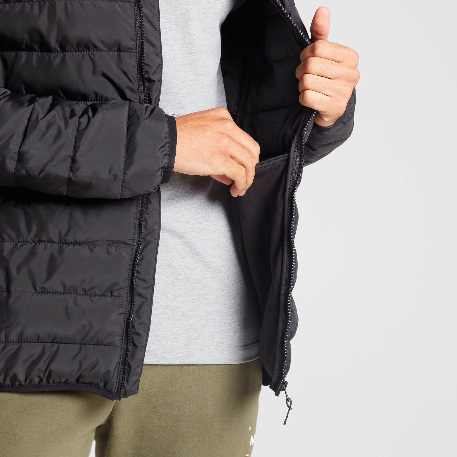 MP Men's Lightweight Packable Puffer Jacket - Black