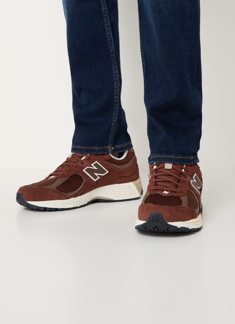 New Balance 2002R – Teniși din plasă cu detalii din piele întoarsă