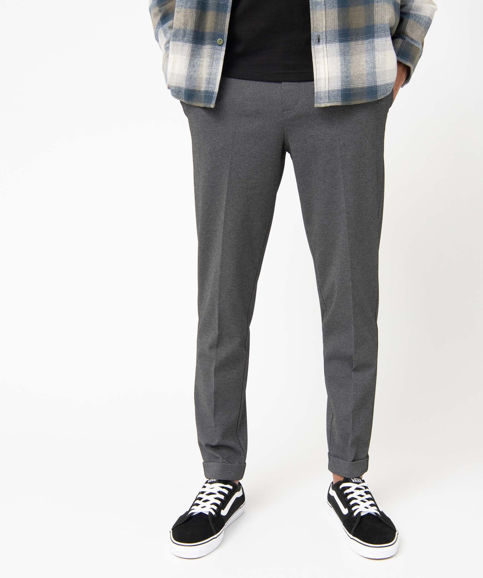 Pantalon de costume homme en toile extensible longueur chevi... carreaux | GEMO