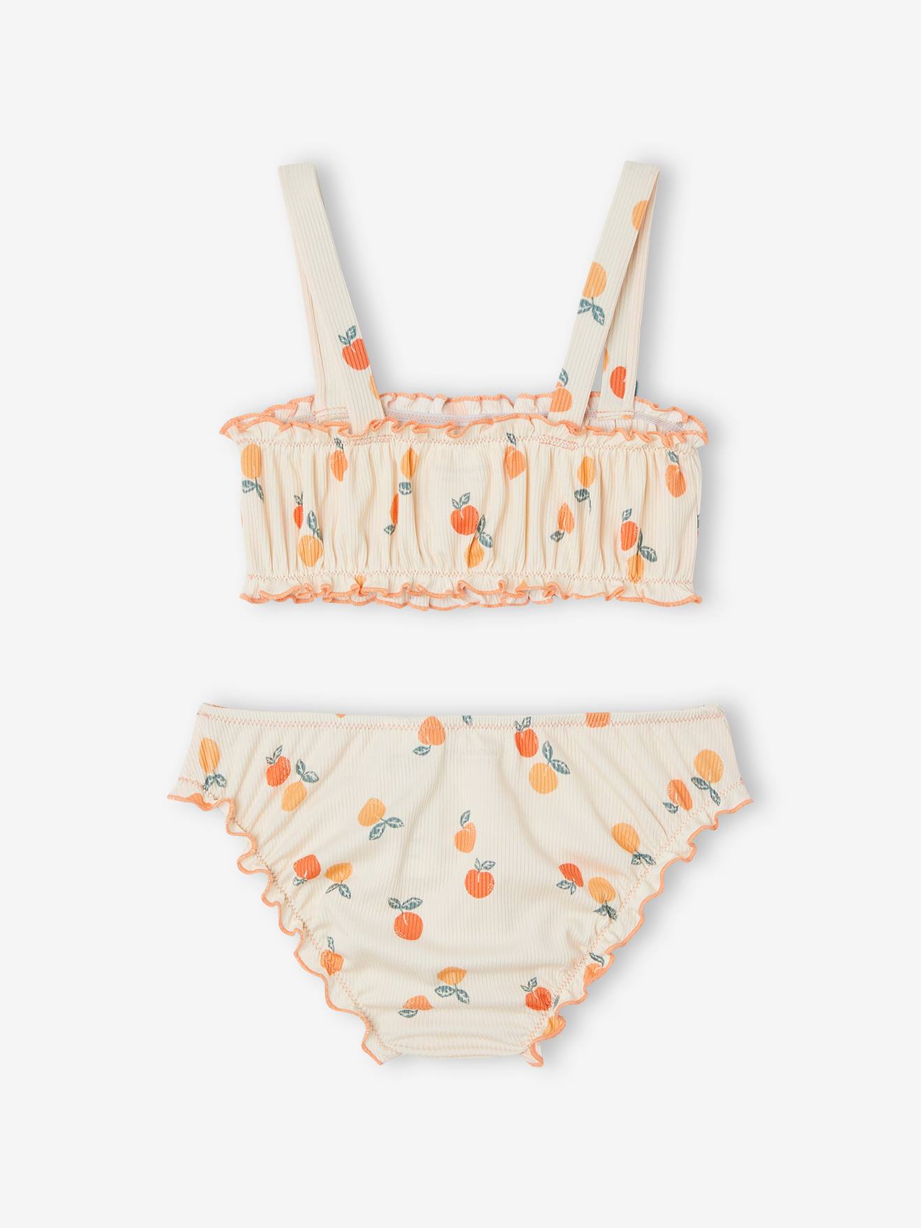 Vertbaudet Mädchen Bikini Oeko-Tex - wollweiß