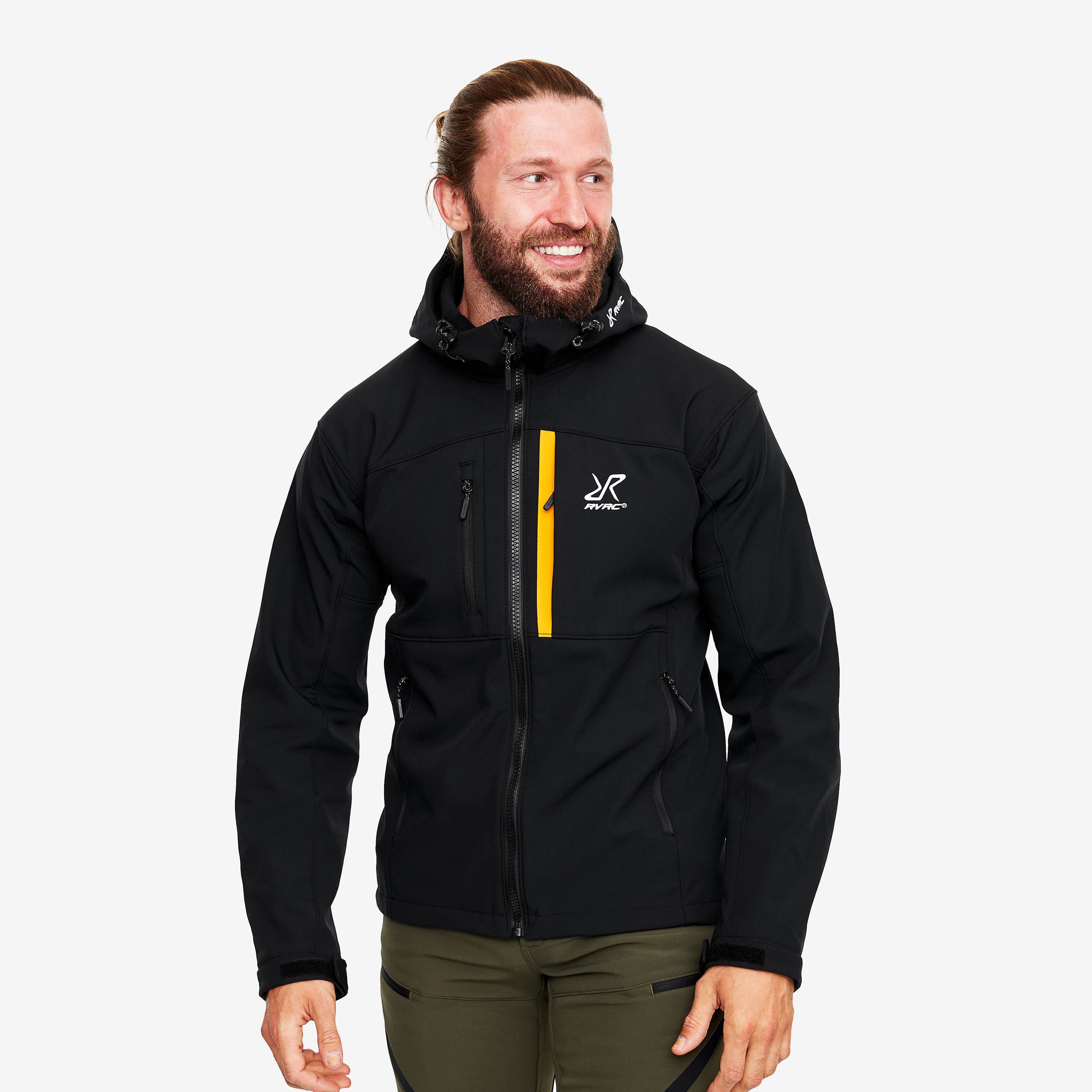 Hiball Jacket Homme Black/Radiant Yellow
