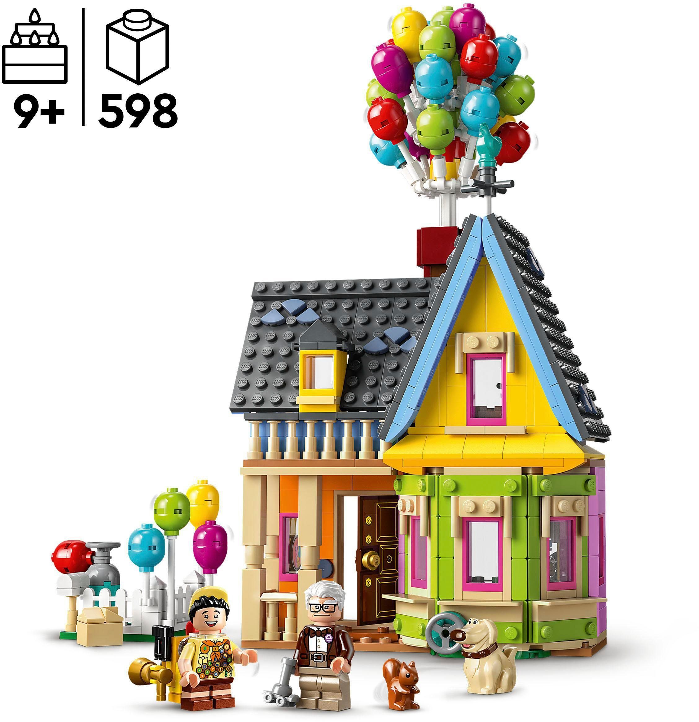 LEGO® Konstruktionsspielsteine Carls Haus aus „Oben“ (43217), LEGO®  and Pixar, (598 St), Made in Europe