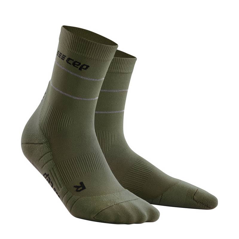CEP Reflective Mid Cut Socken Damen
