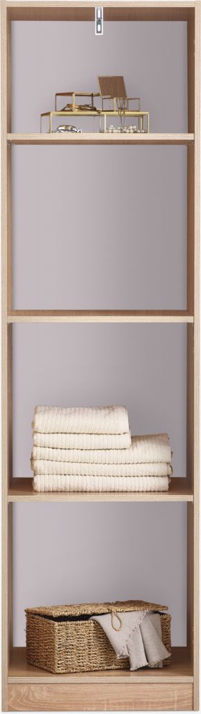 Armário FANDRUP FANDRUP 50x176 com 1 porta, cor carvalho claro.