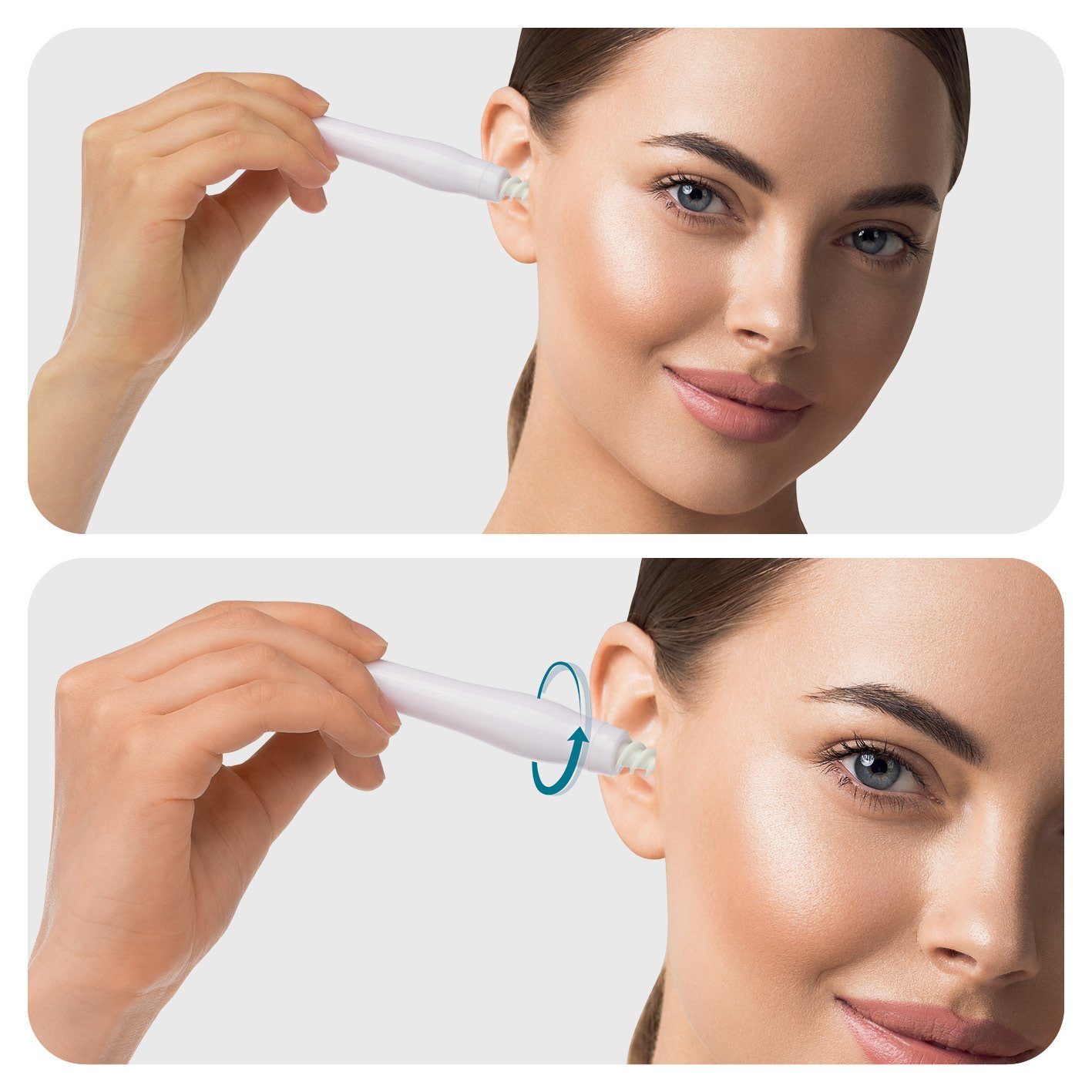 VITALmaxx Ohrenreiniger mit 3 verschiedenen Aufsätzen - weiß