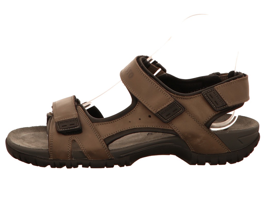 MEPHISTO Komfort Sandalen taupe