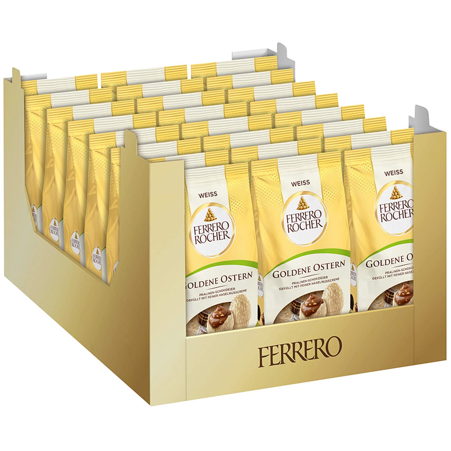 Ferrero Rocher Goldene Ostern Pralinen-Schokoeier Weiß 90g