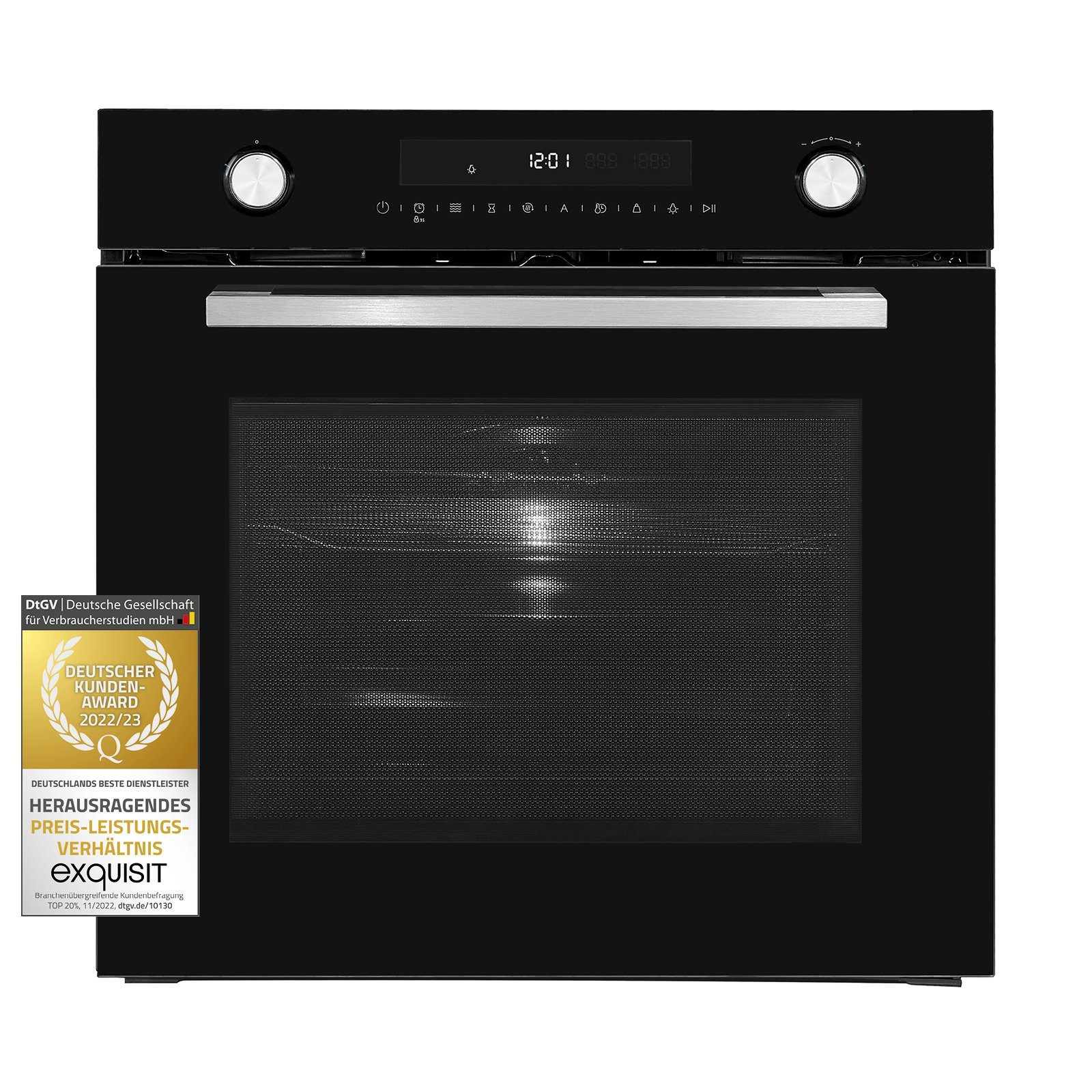 exquisit Einbau-Mikrowelle EBEM 797-H-030, Mikrowelle, Mikrowelle + Grill, Mikrowelle + Heißluft, Grill, Auftau-Programm, Mikrowelle + Grill + Umluft, Grill + Umluft, 72,00 l, Timer, Kindersicherung, 5 Leistungsstufen, Kombinationsgerät