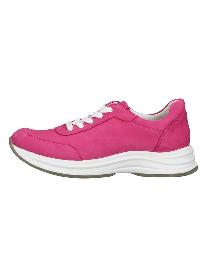 Paul Green Leder-Sneakers in Pink/ Weiß günstig kaufen
