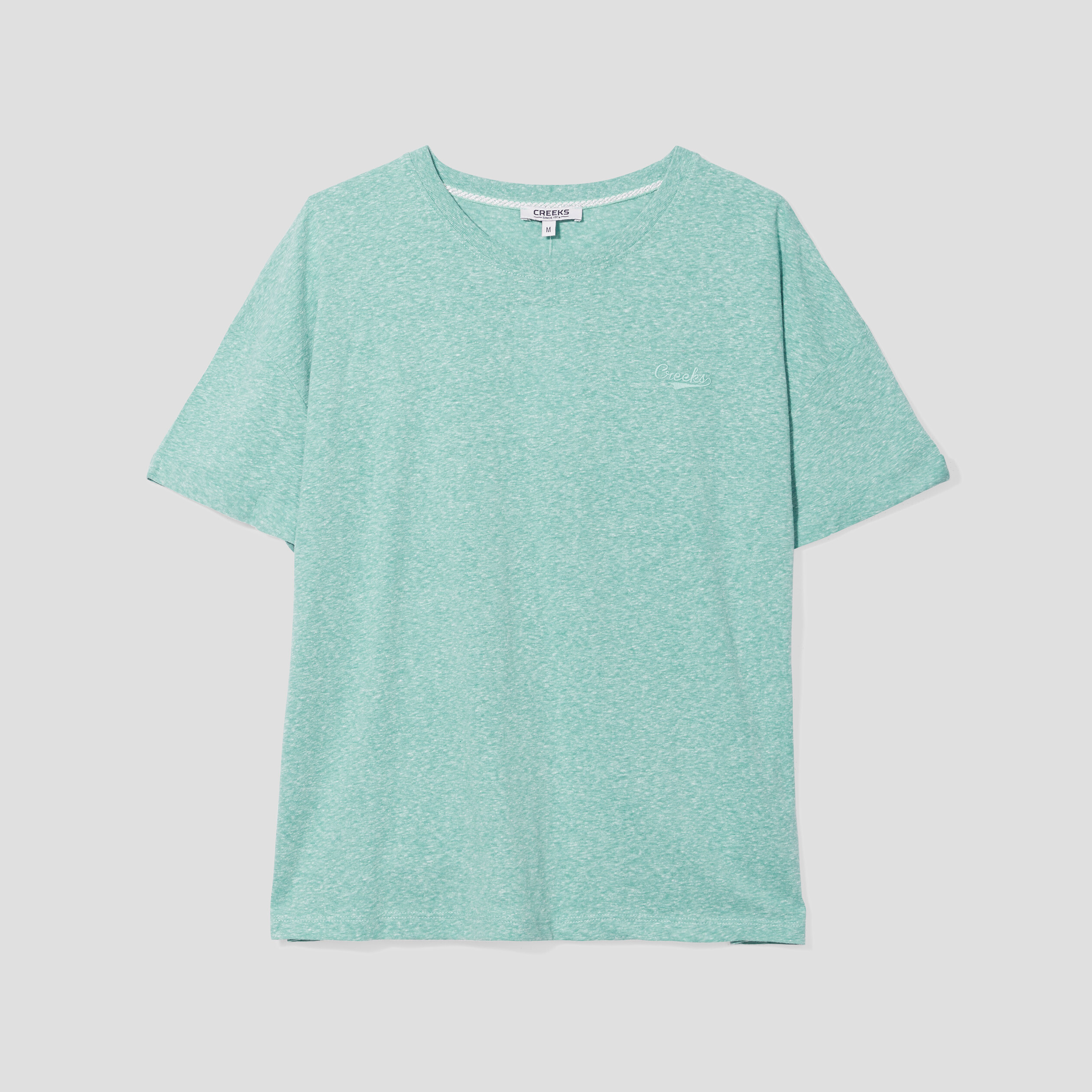 T-shirt manches courtes Creeks vert clair femme | La Halle