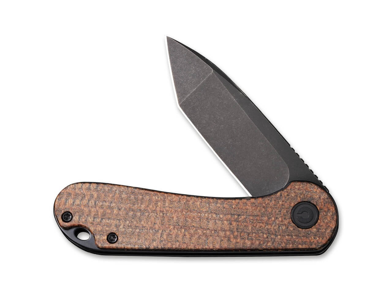 Elementum Micarta Dark Brown Tanto