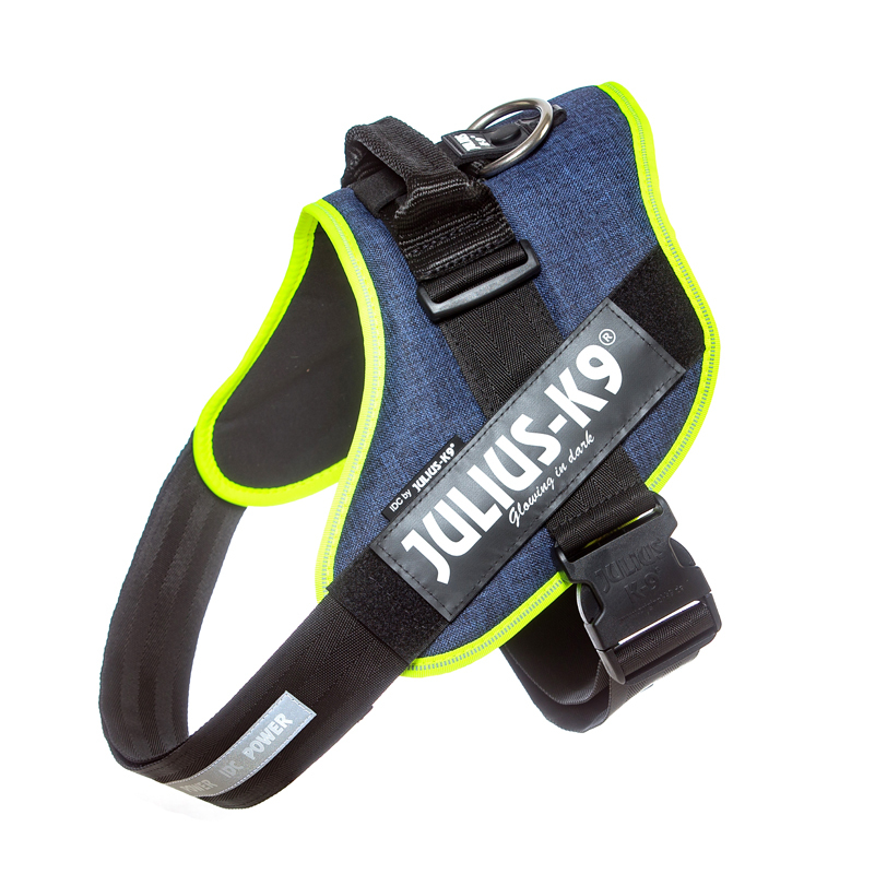 JULIUS-K9 Hundegeschirre JULIUS-K9 IDC Powergeschirr neon mix blau XXL